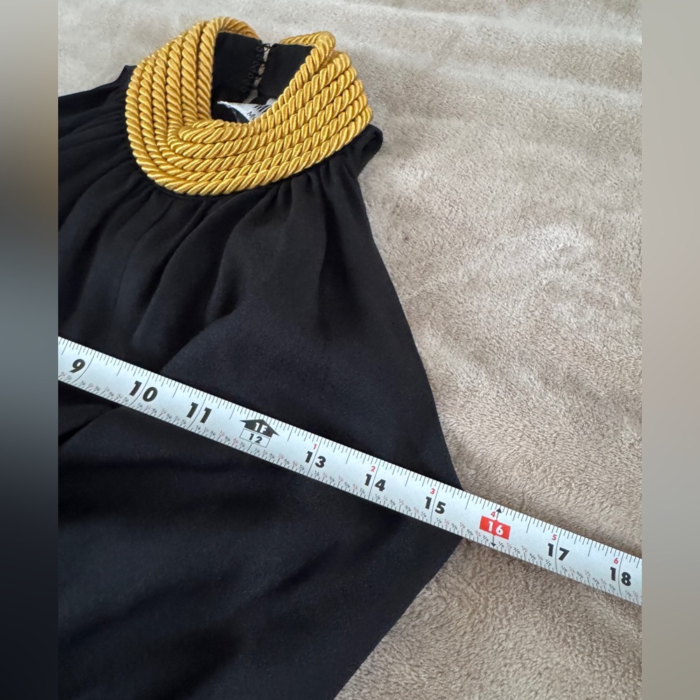 Moschino Cheap & Chic Gold Rope Halter Mini Dress - Picture 11 of 16